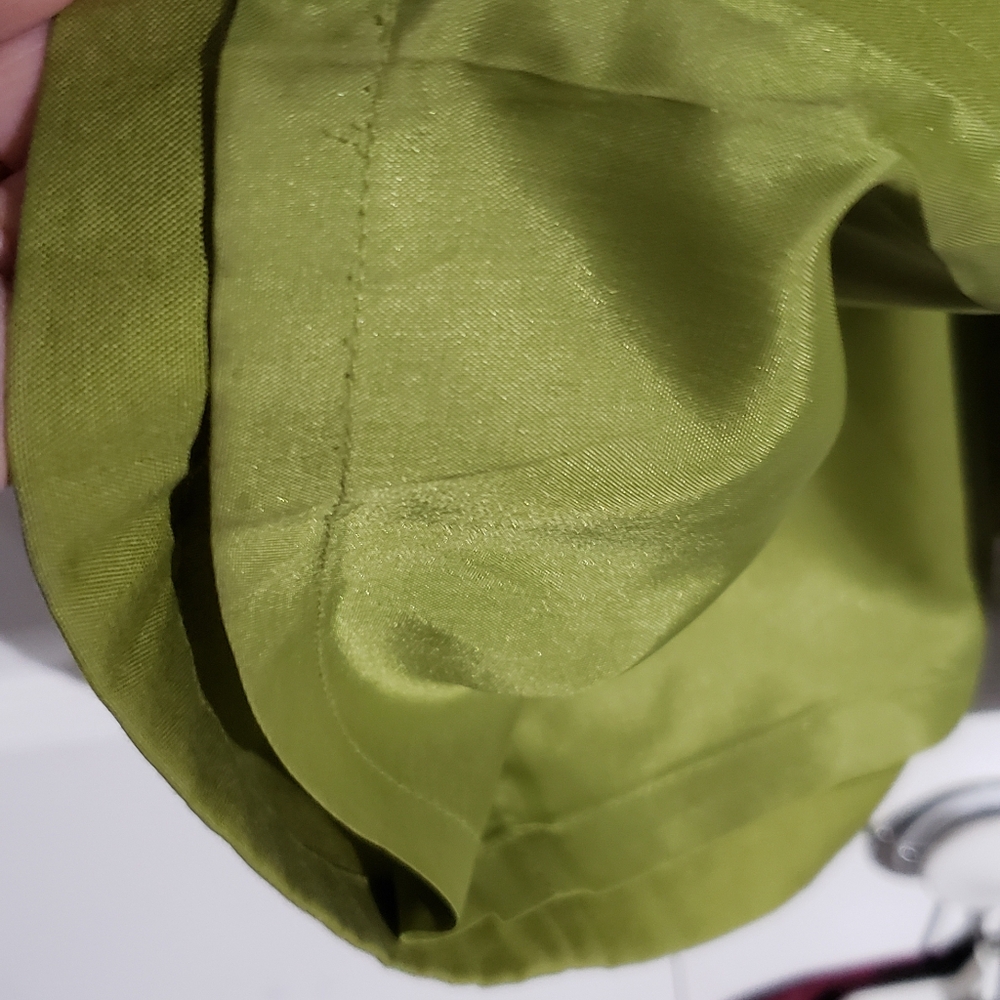 Loft Size 2 Sleeveless Green Shirt Dress - Picture 6 of 9